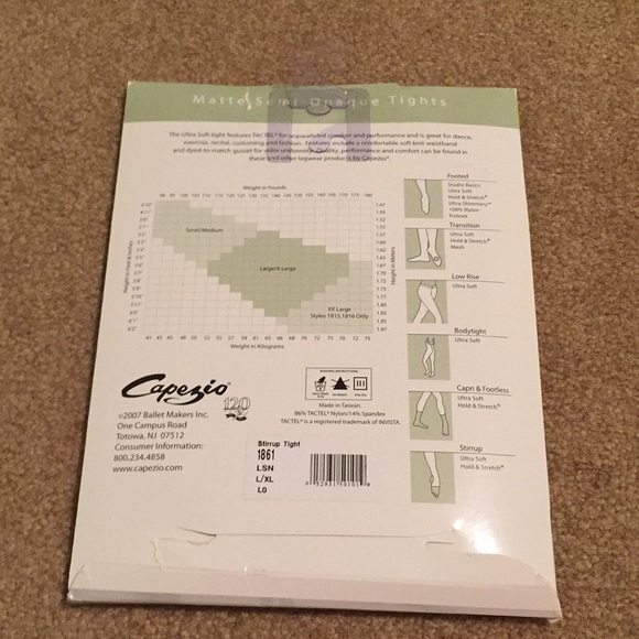 Capezio stirrup tight - Picture 2 of 2